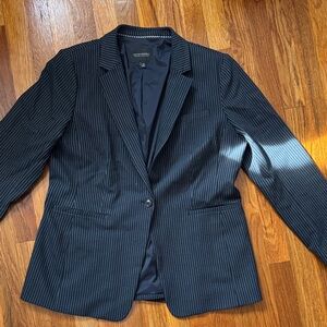 Banana Republic Black Pinstripe Blazer
